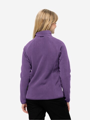 JACK WOLFSKIN Athletic Fleece Jacket 'MOONRISE' in Purple