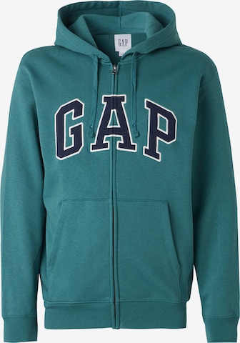 GAP Sweatvest 'HERITAGE' in Groen: voorkant