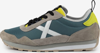 Sportbačiai be auliuko 'Um' iš MUNICH, spalva – neoninė geltona / rusvai žalia / tamsiai žalia / balta, Prekių apžvalga