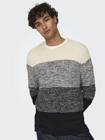 Pull-over Only & Sons en gris