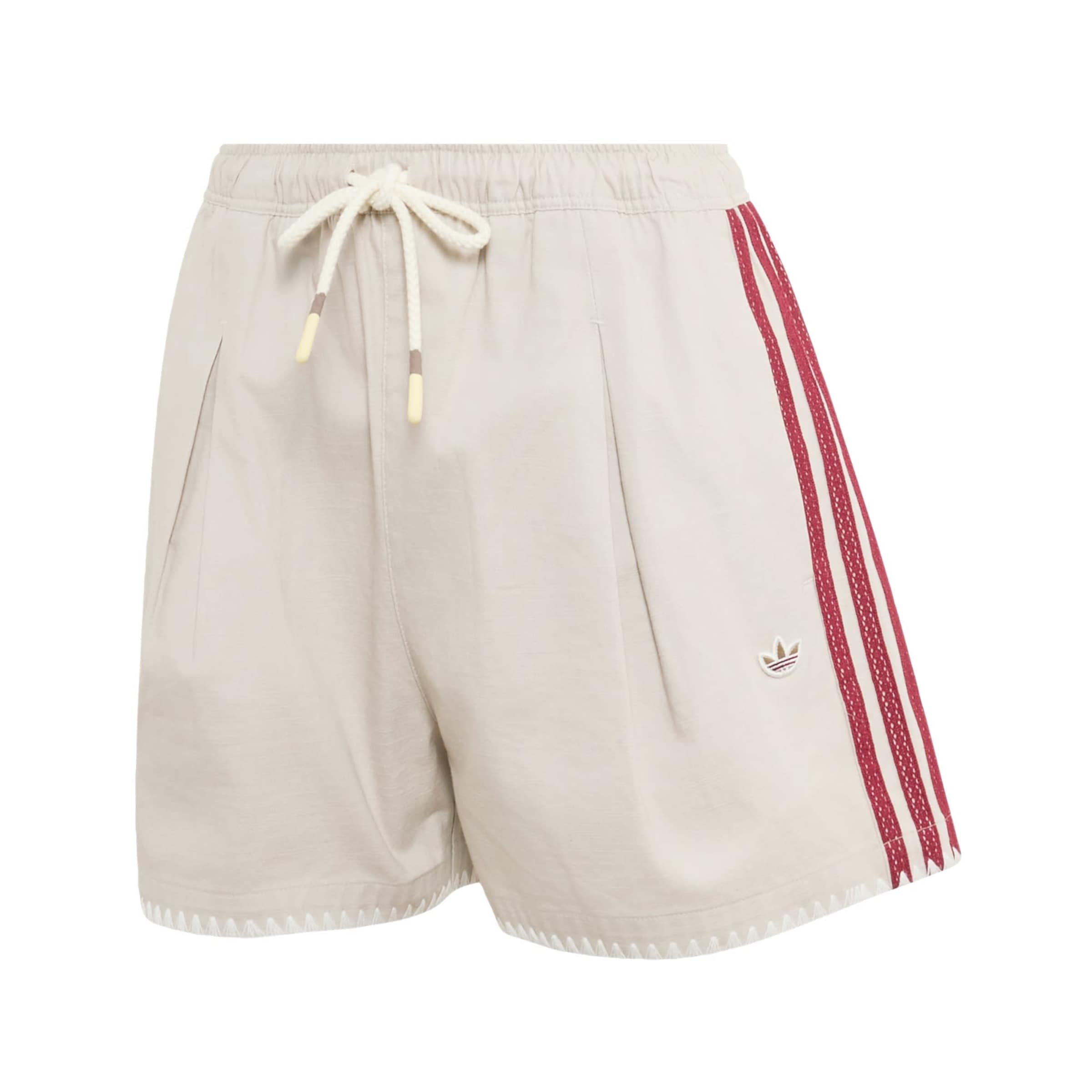 ADIDAS ORIGINALS Normální Kalhoty se sklady v pase 'Resort' – béžová: přední strana