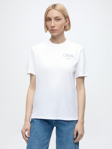 Calvin Klein Jeans Μπλουζάκι σε λευκό: μπροστά