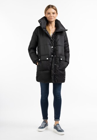 DreiMaster Maritim Winter Coat in Black