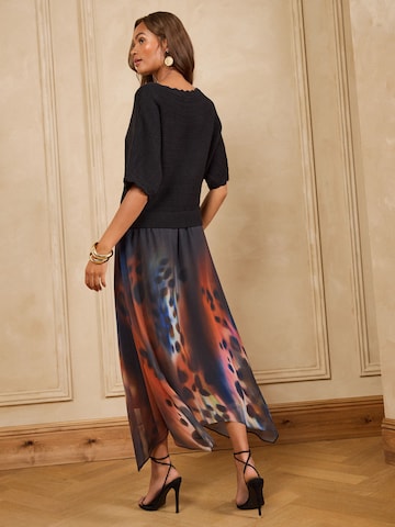 Robe love & roses en noir