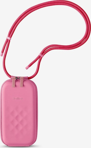 Custodia per smartphone di Rollink in rosa: frontale