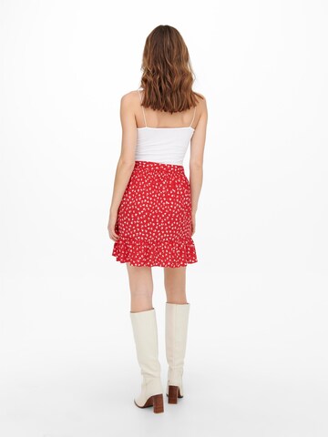 ONLY Spódnica 'Olivia' w kolorze czerwony