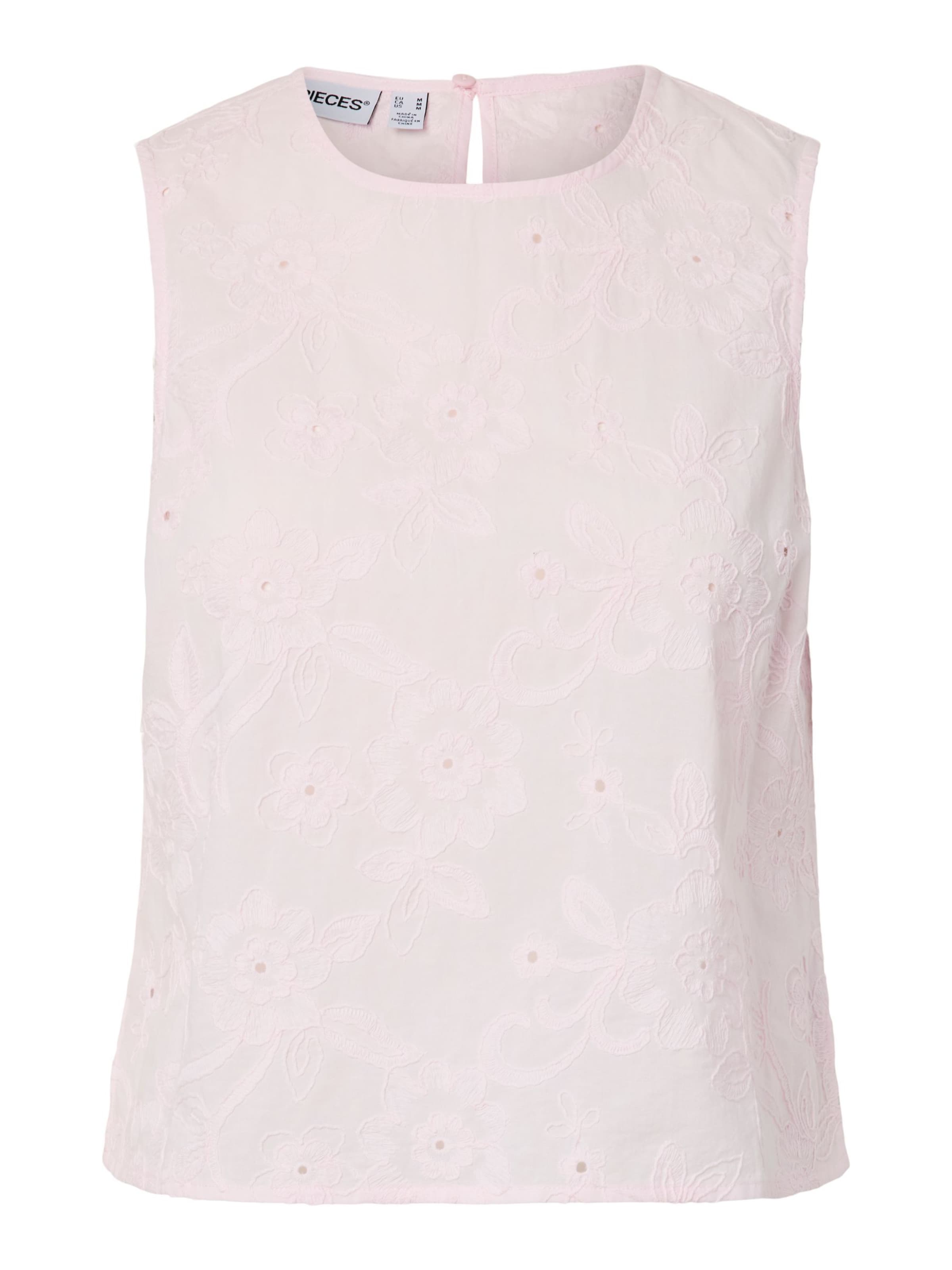 PIECES - Top en rosa: frente