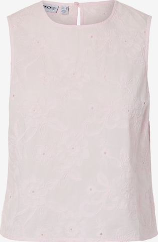 PIECES - Top en rosa: frente