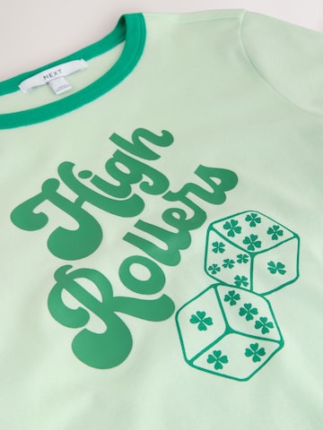Tricou 'St Patricks' de la Next pe verde