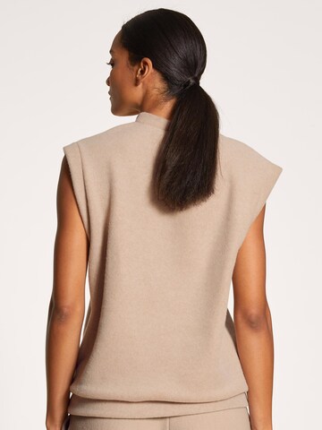 CALIDA Sweatshirt 'Loungewear Xtra' in Beige