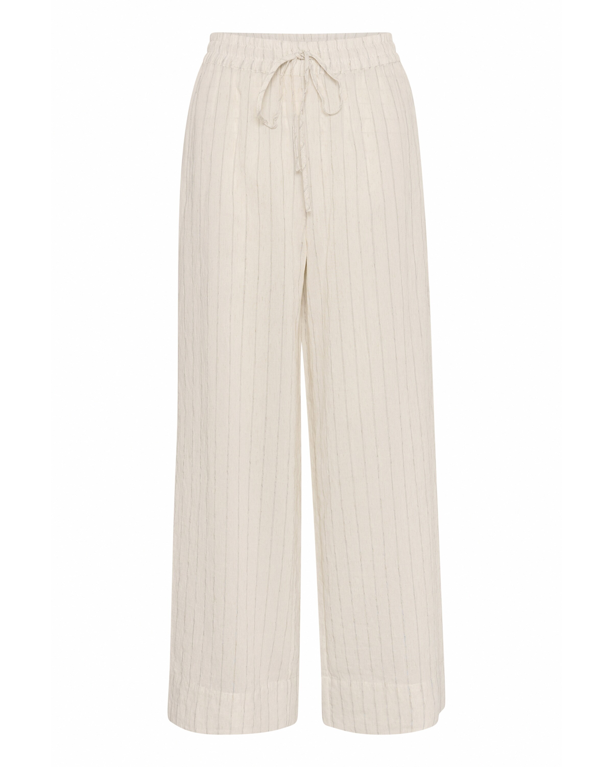 My Essential Wardrobe Loose fit Trousers in Beige: front