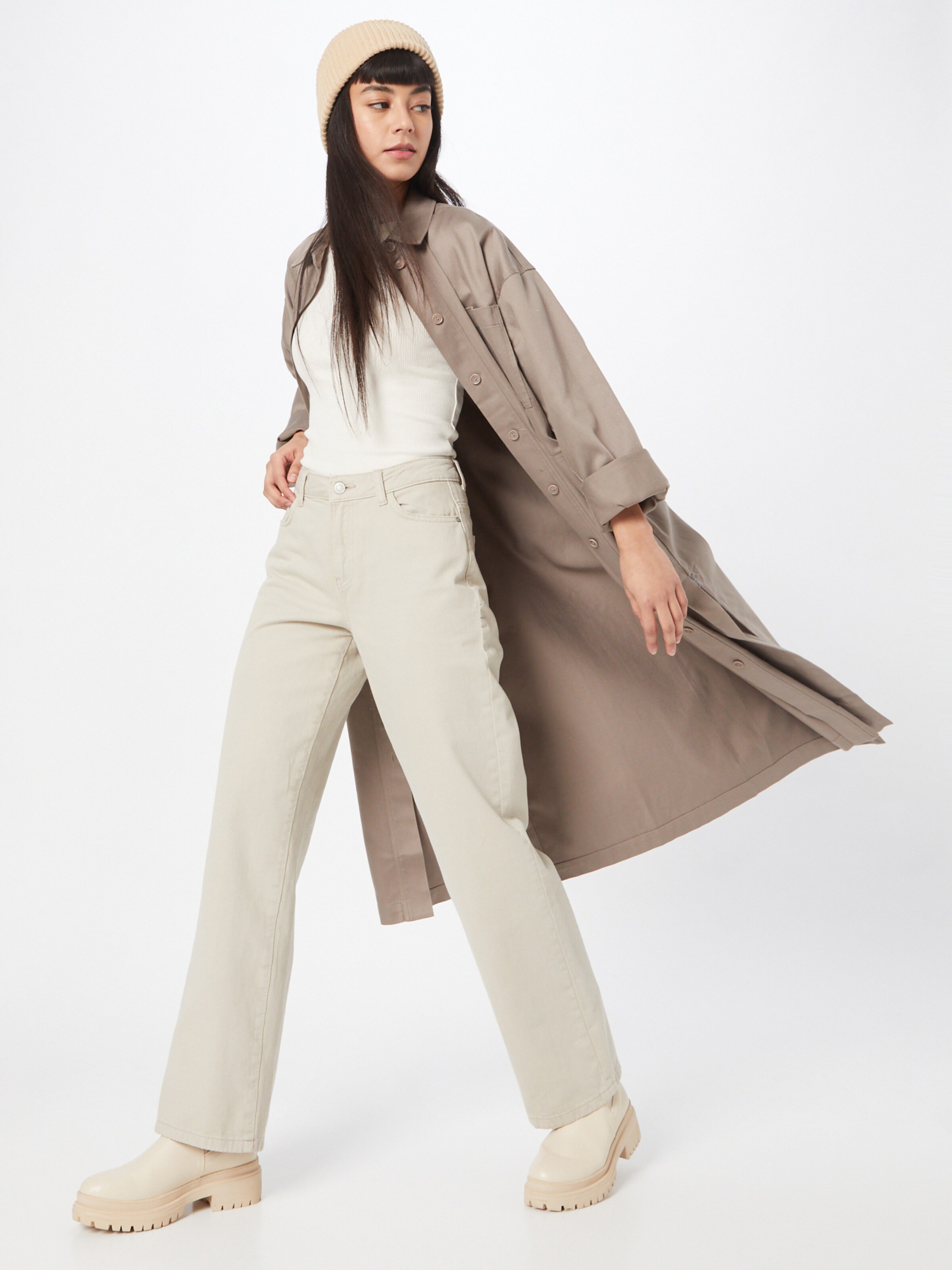 Frauen Shirts & Tops KnowledgeCotton Apparel T-Shirt 'CANNA' in Creme - NK12212 Frauen Shirts & Tops KnowledgeCotton Apparel T-Shirt 'CANNA' in Creme - NK12212