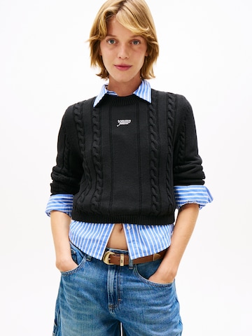 Tommy Jeans Trui in Zwart: voorkant