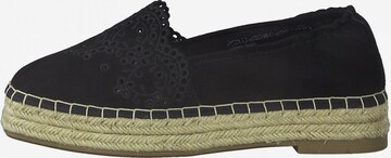 TAMARIS Espadryle w kolorze czarny