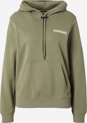 NAPAPIJRI Sweatshirt 'B-FABER' in Green: front