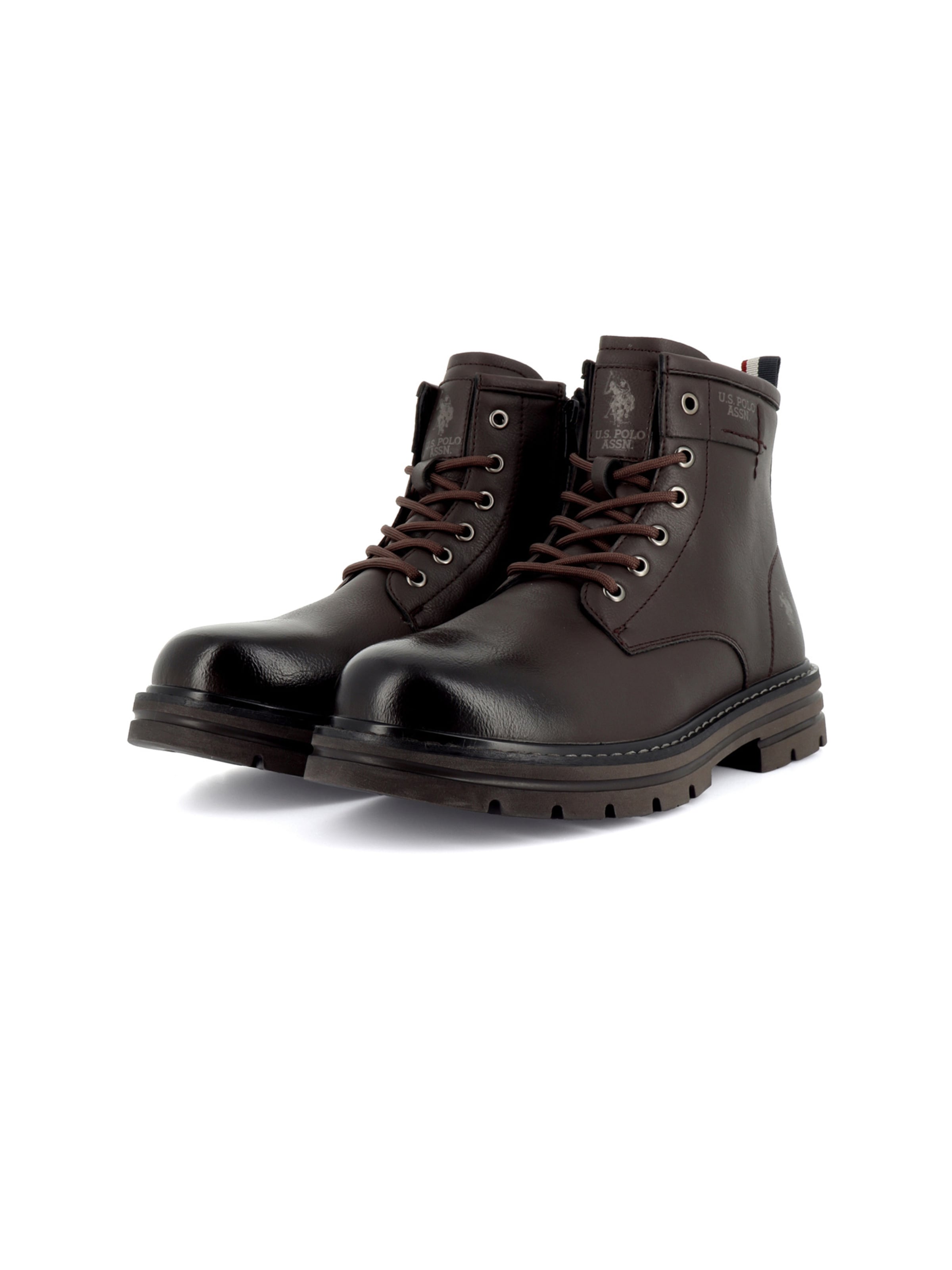Bottines à lacets 'Berny' US POLO ASSN. en marron