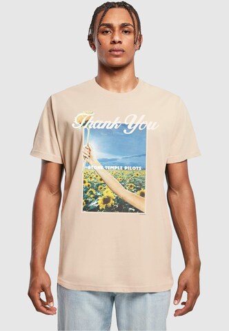 Merchcode Shirt 'Stone Temple Pilots - Thank you' in Beige: predná strana
