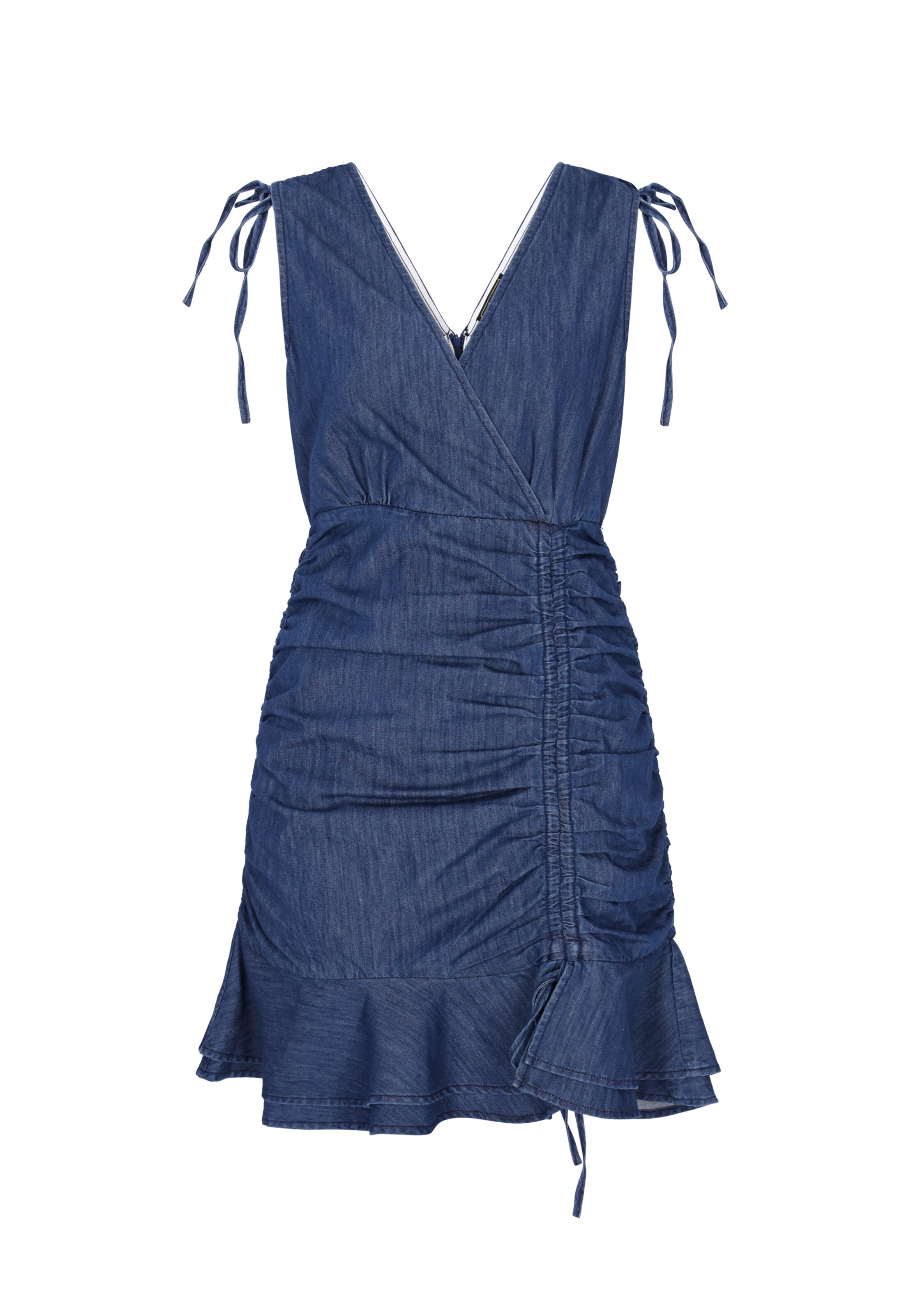 faina - Vestido 'Festive' em azul: frente