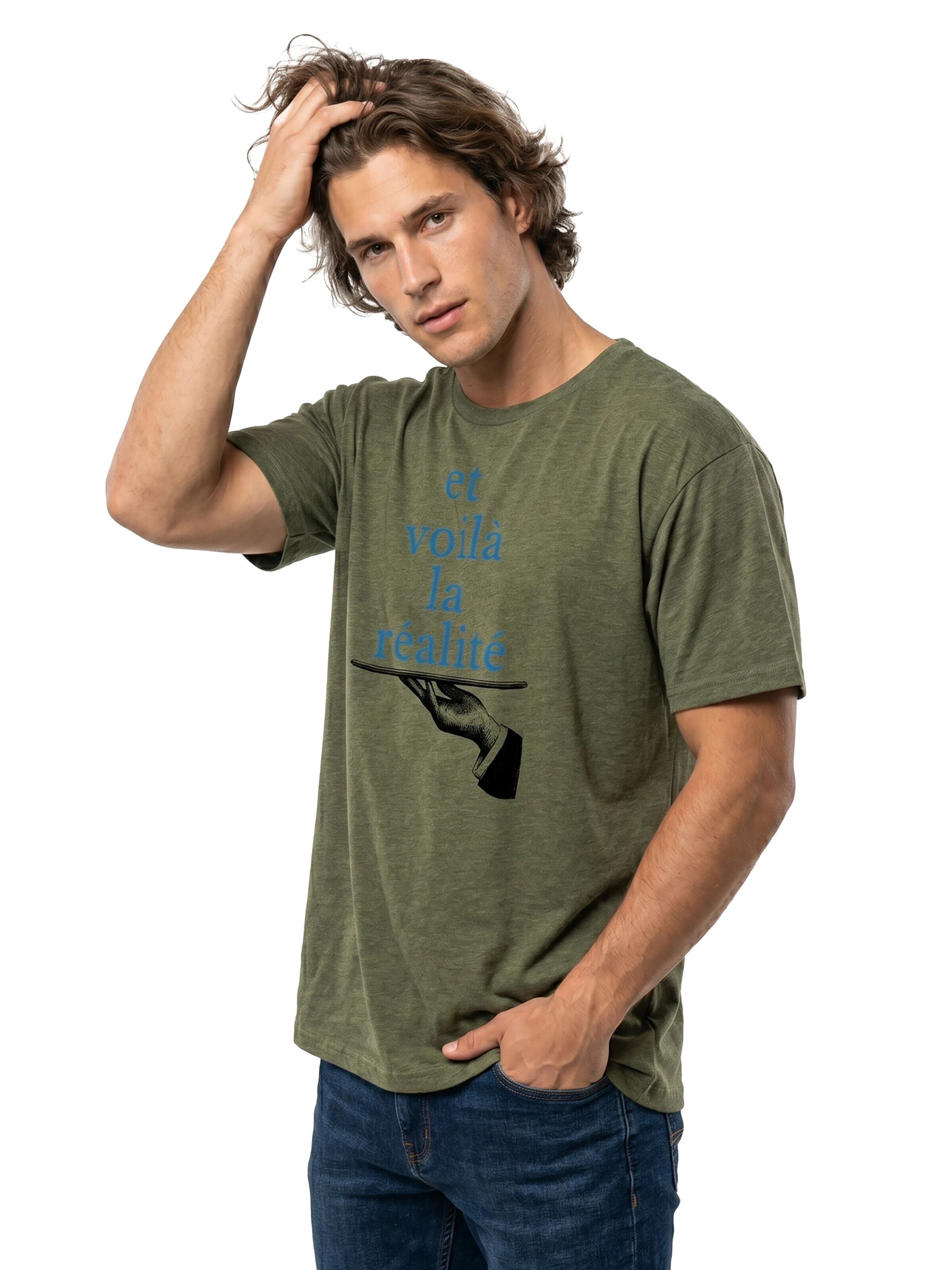 MAKAYA Shirt 'Et Voilà' in Green