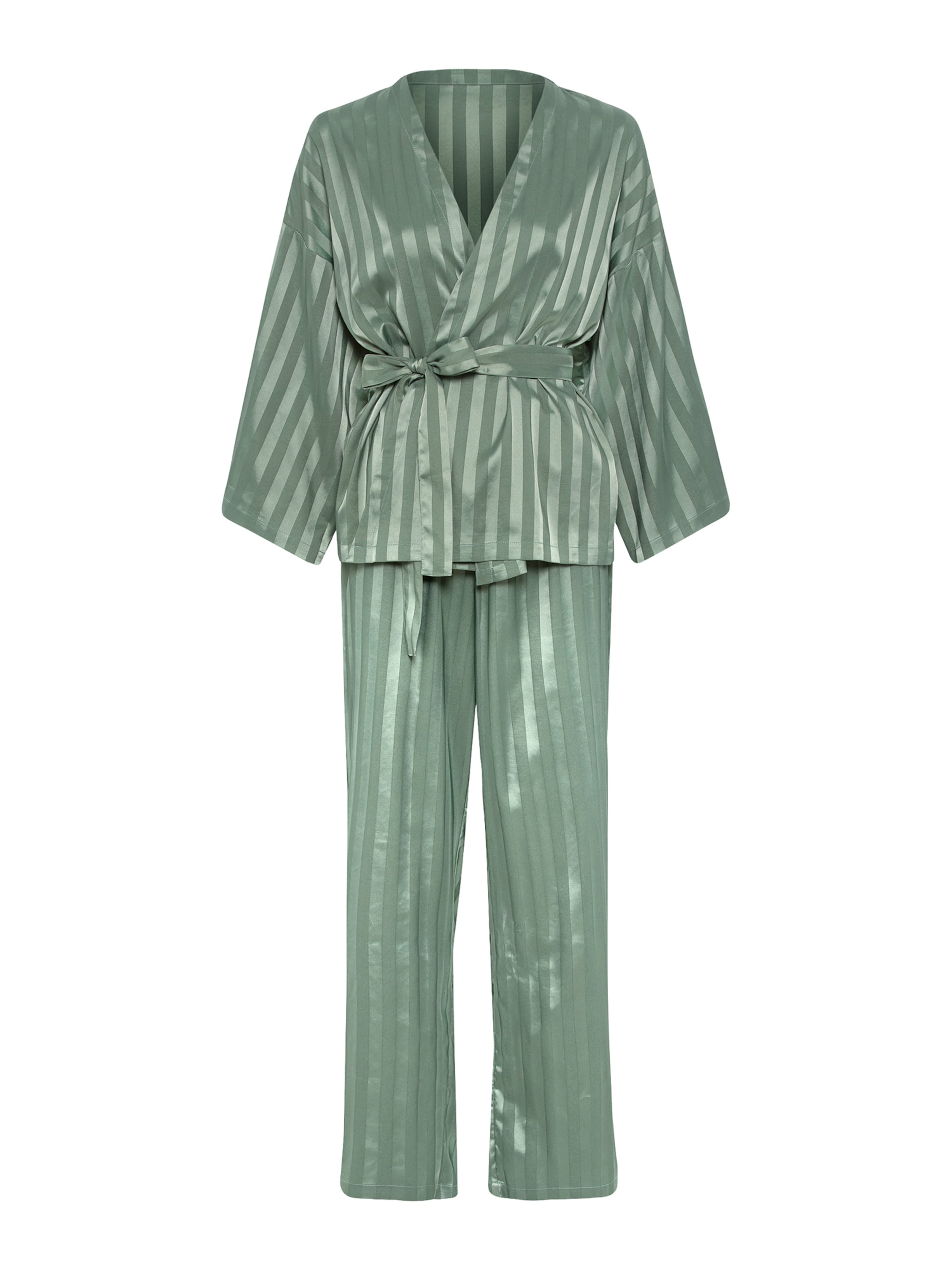 LSCN by LASCANA Pyjama in Groen: voorkant