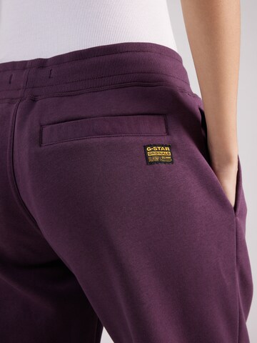Tapered Pantaloni di G-STAR in lilla