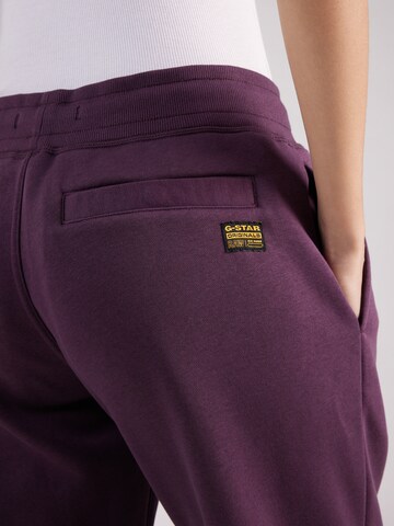 G-Star RAW - Tapered Pantalón en lila