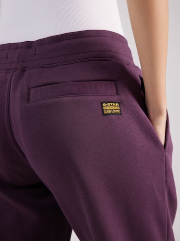 Effilé Pantalon G-Star RAW en violet