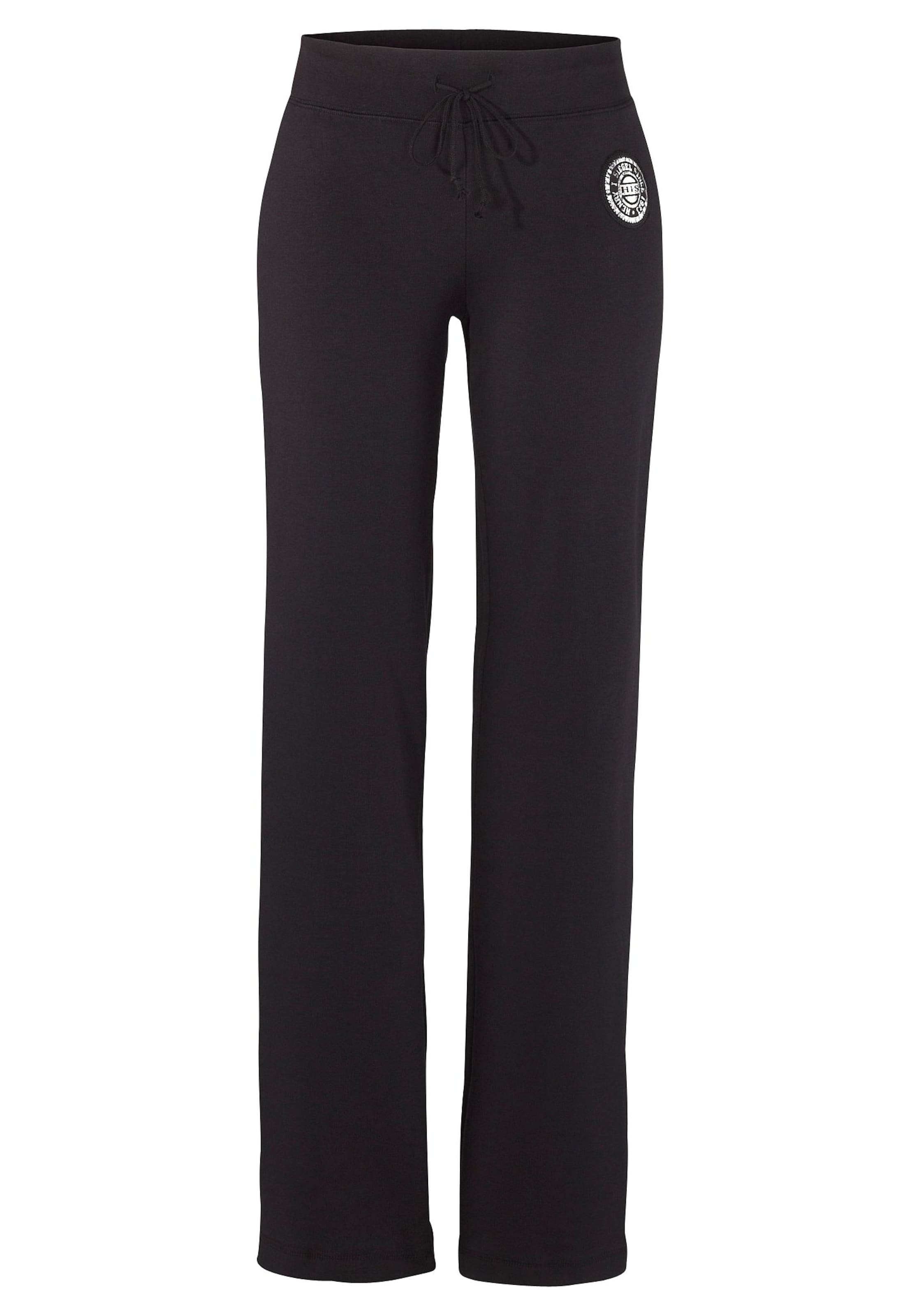 H.I.S Wide leg Παντελόνι σε μαύρο: μπροστά