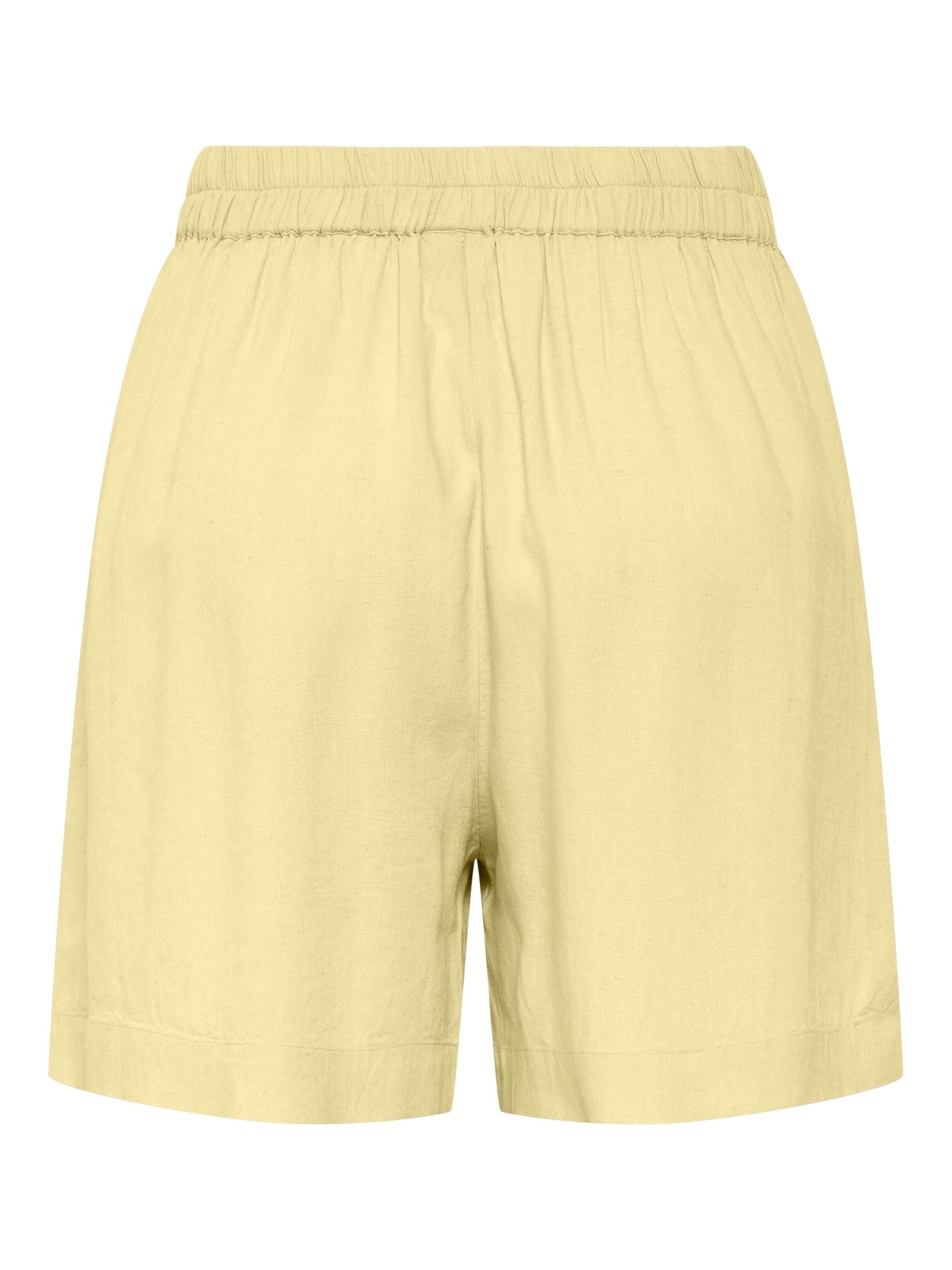 PIECES Loosefit Broek 'PCPia' in Geel