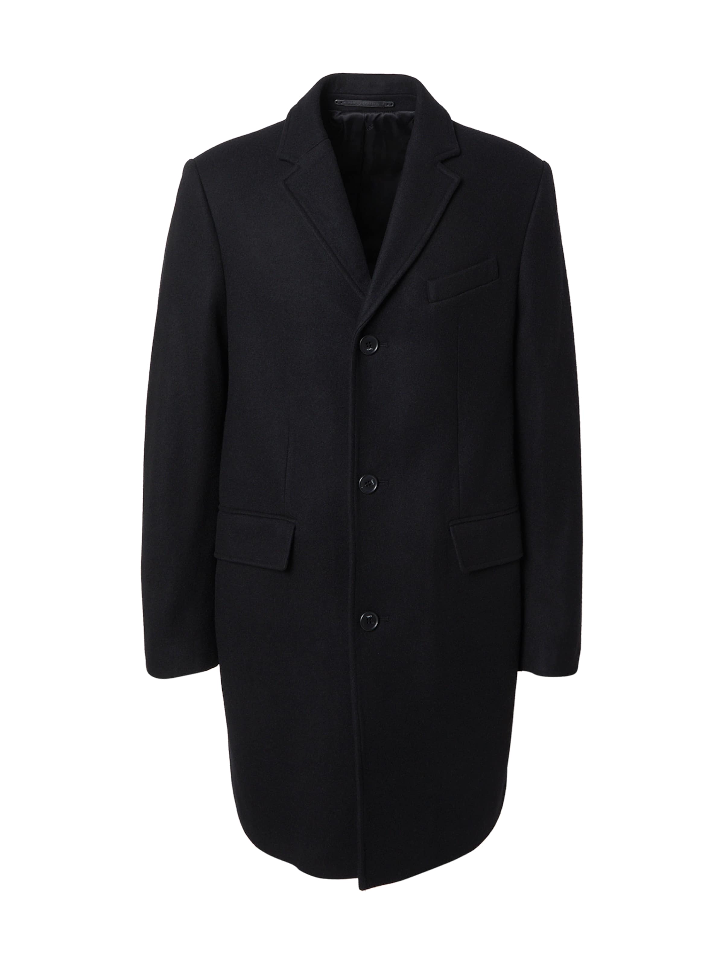 Karl LagerfeldPrijelazni kaput - crna boja: prednji dio