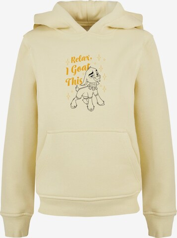 ABSOLUTE CULT Sweatshirt 'Wish - Relax I Goat This' in Yellow: front