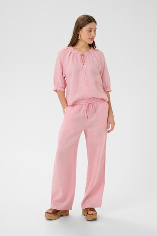 Wide Leg Pantalon 'CRBellis' Cream en rose
