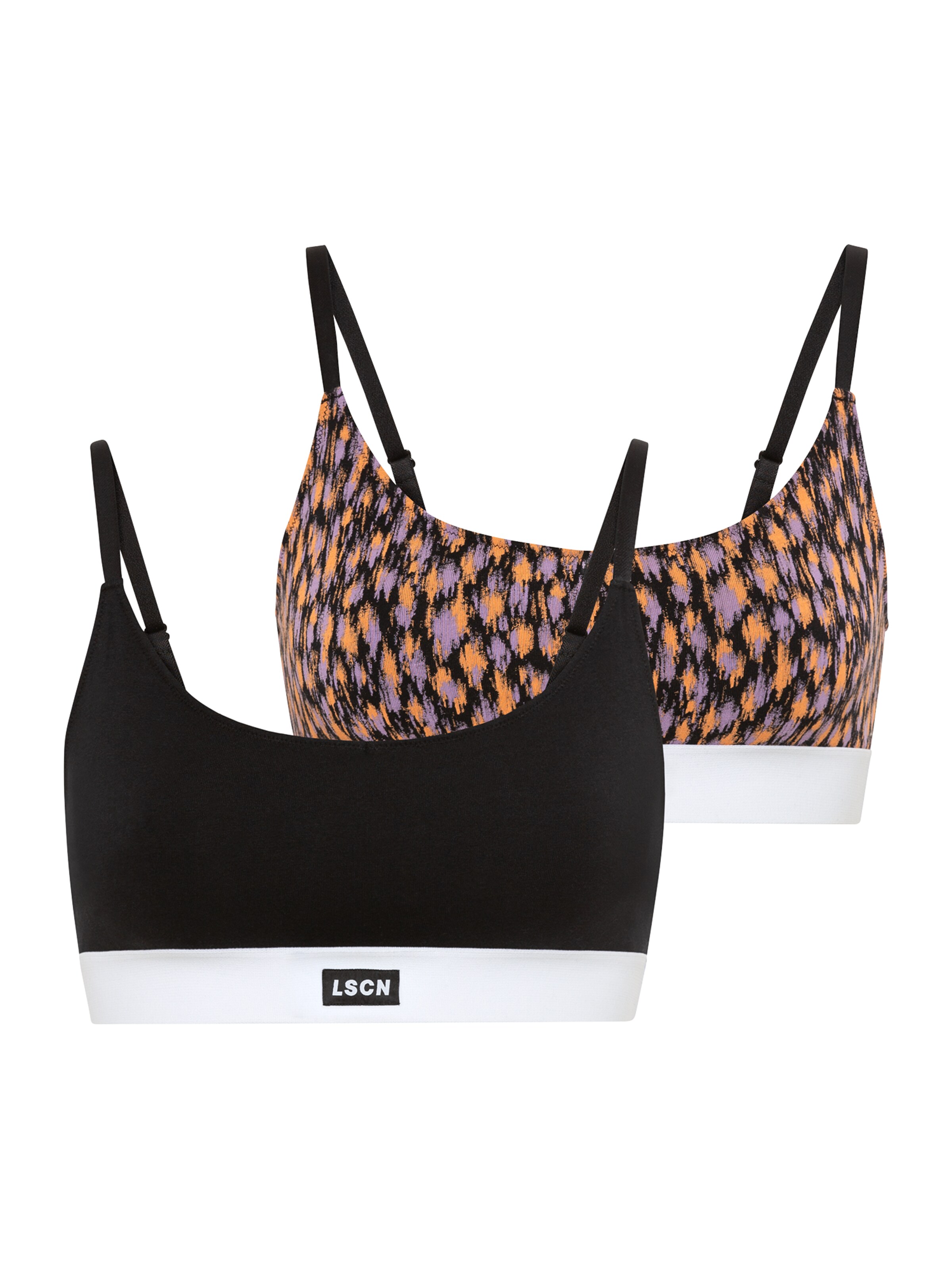 LSCN by LASCANA Bralette Bra in Black: front