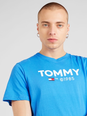 Tommy Jeans Majica 'ESSENTIAL' | modra barva