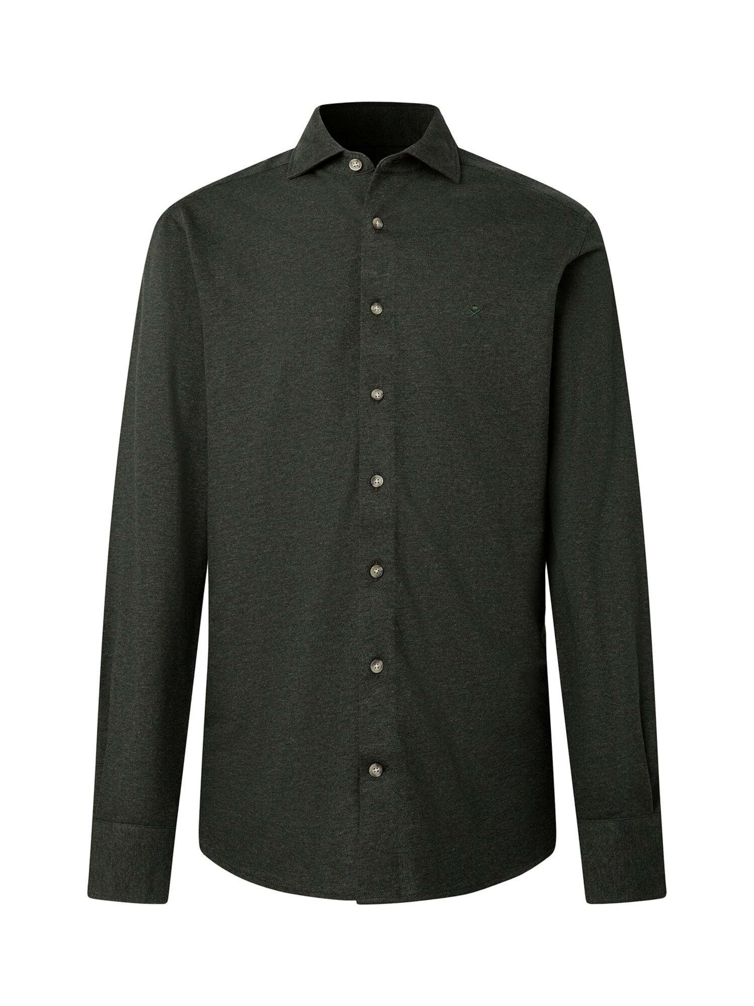 Hackett London Button Up Shirt in Green: front