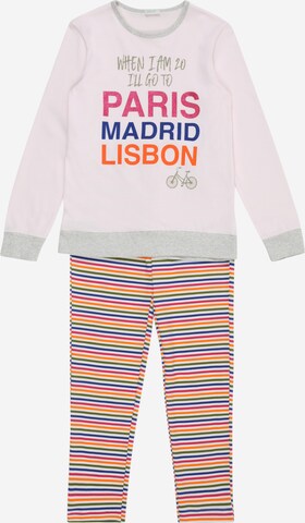 UNITED COLORS OF BENETTON - Pijama em mistura de cores: frente