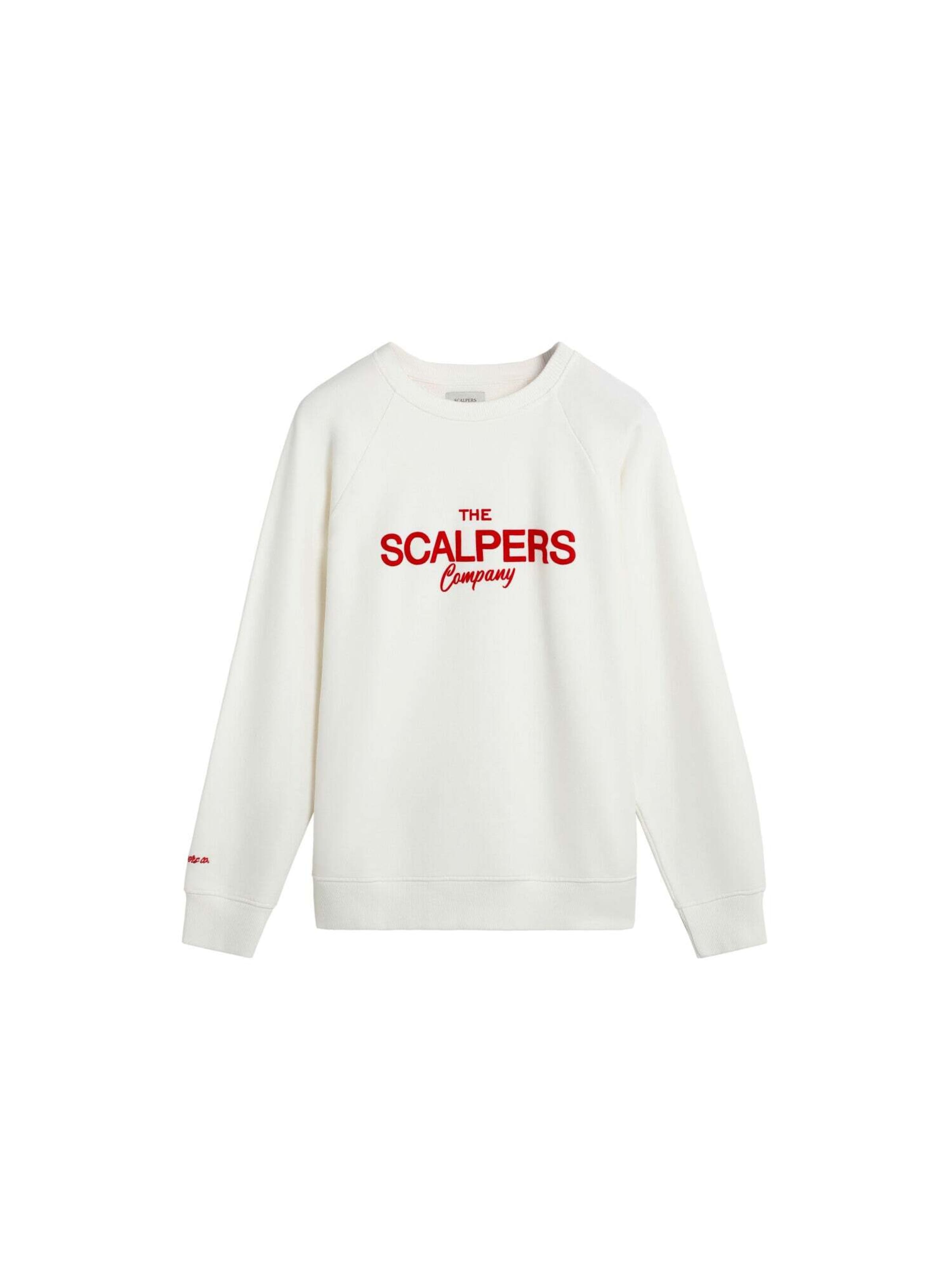 Scalpers Sweatshirt in White: front