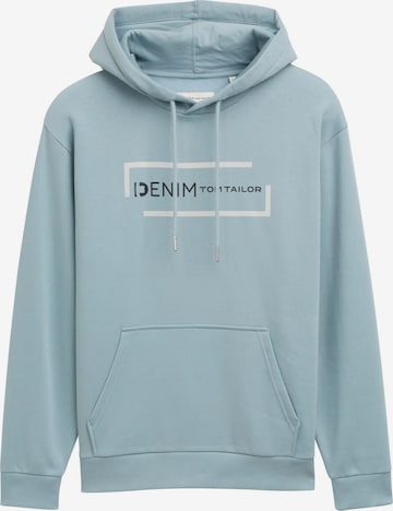 TOM TAILOR DENIM Sweatshirt in Blue: front