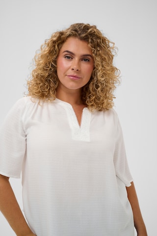 KAFFE CURVE Blouse 'KCMina' in White