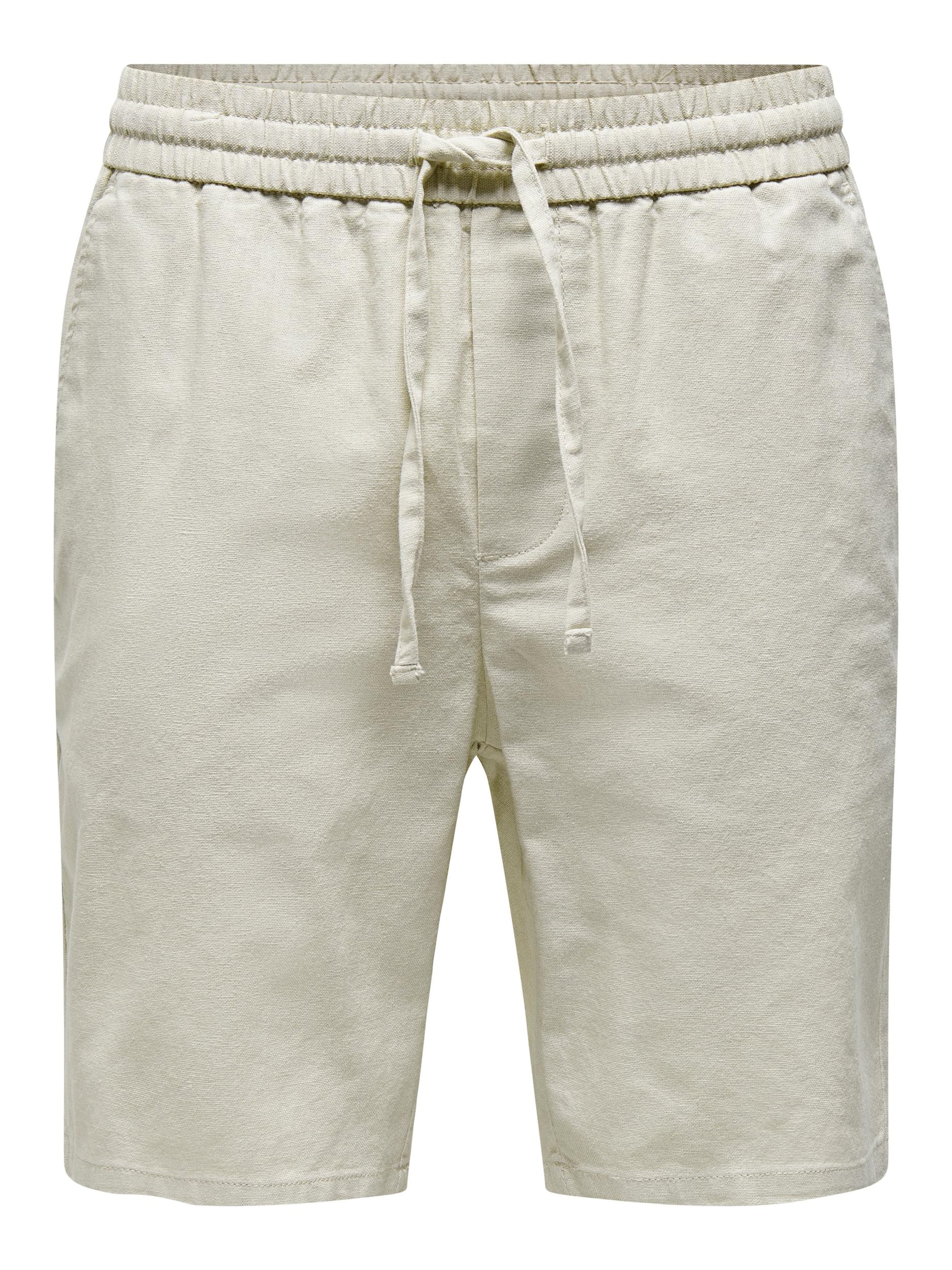 Pantalon 'Linus' Only & Sons en beige : devant