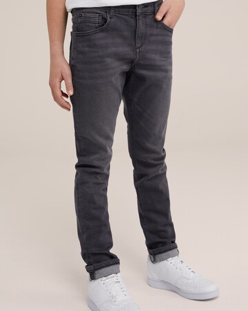 WE Fashion Slim fit Jeans in Grey: front