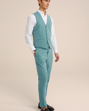 WE Fashion Slim fit Gilet in Blauw