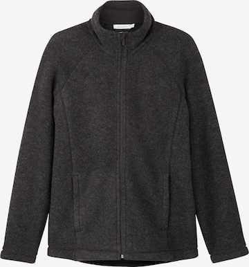 hessnatur Fleece Jacket in Grey: front