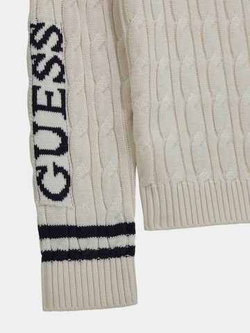 GUESS Athletic Sweater in Beige