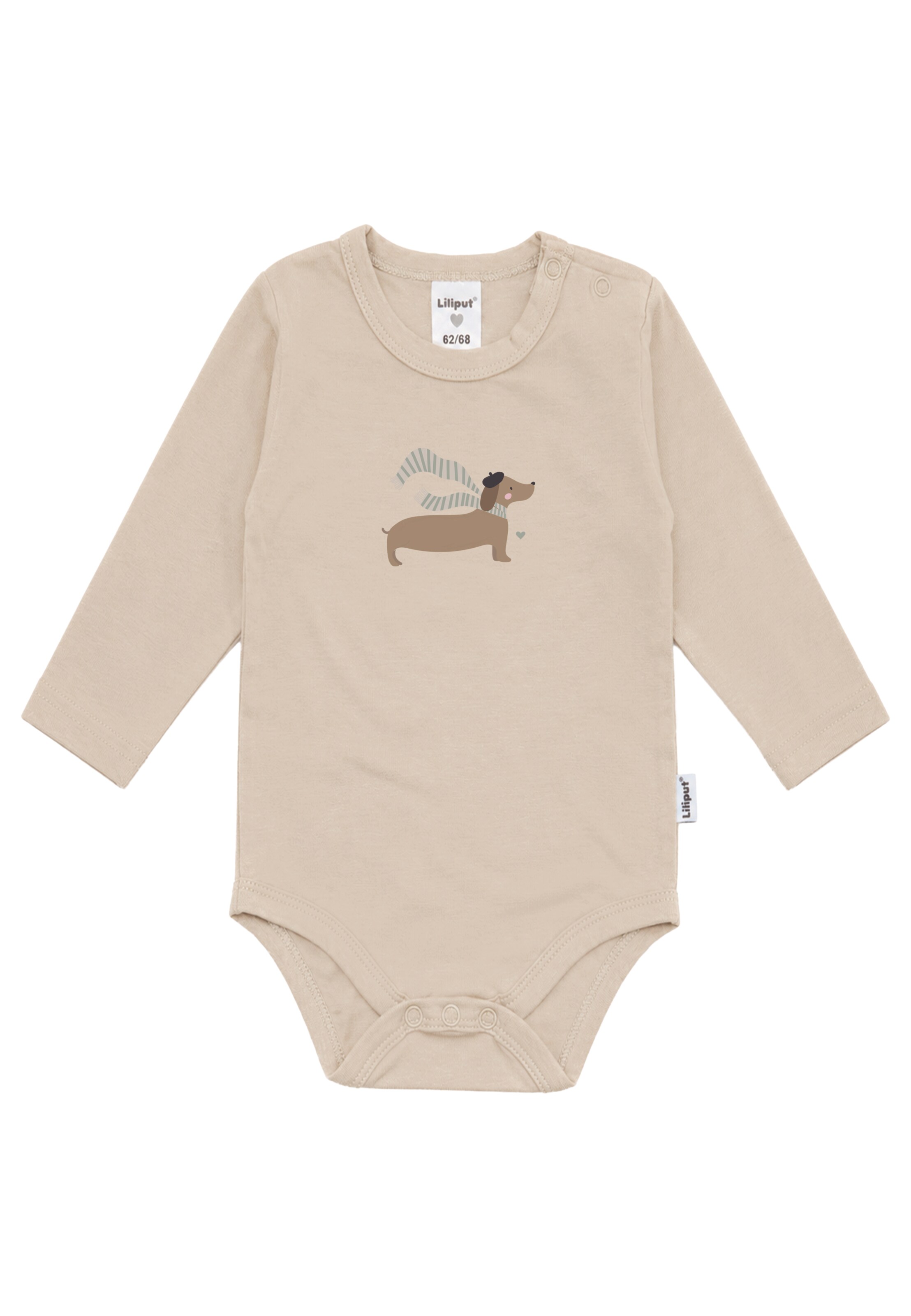 LILIPUT Romper/Bodysuit 'Dackel' in Beige: front