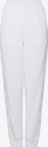 Loosefit Pantalon de sport 'French Terry' Calvin Klein Sport en blanc : devant