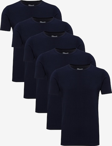 yazubi Shirt 'Mythic Crew Neck' in Blue: front