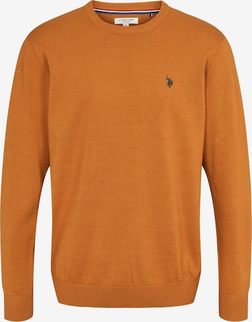 U.S. POLO ASSN. Trui 'Adair' in Oranje: voorkant