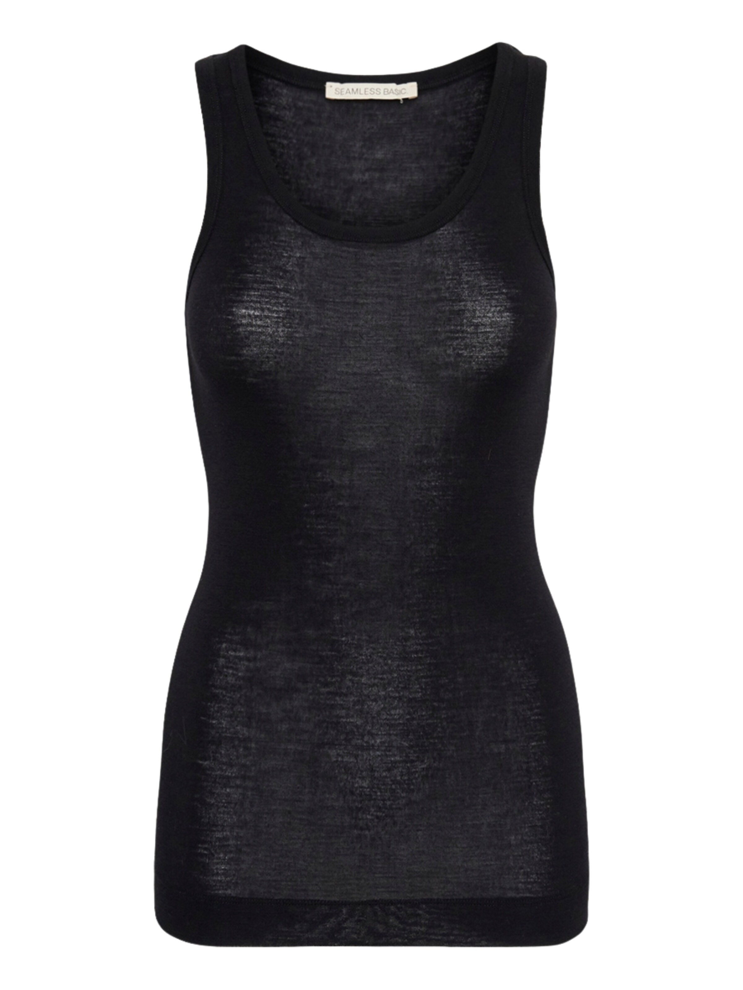 Seamless Basic Toppi 'Isa' värissä musta: etupuoli