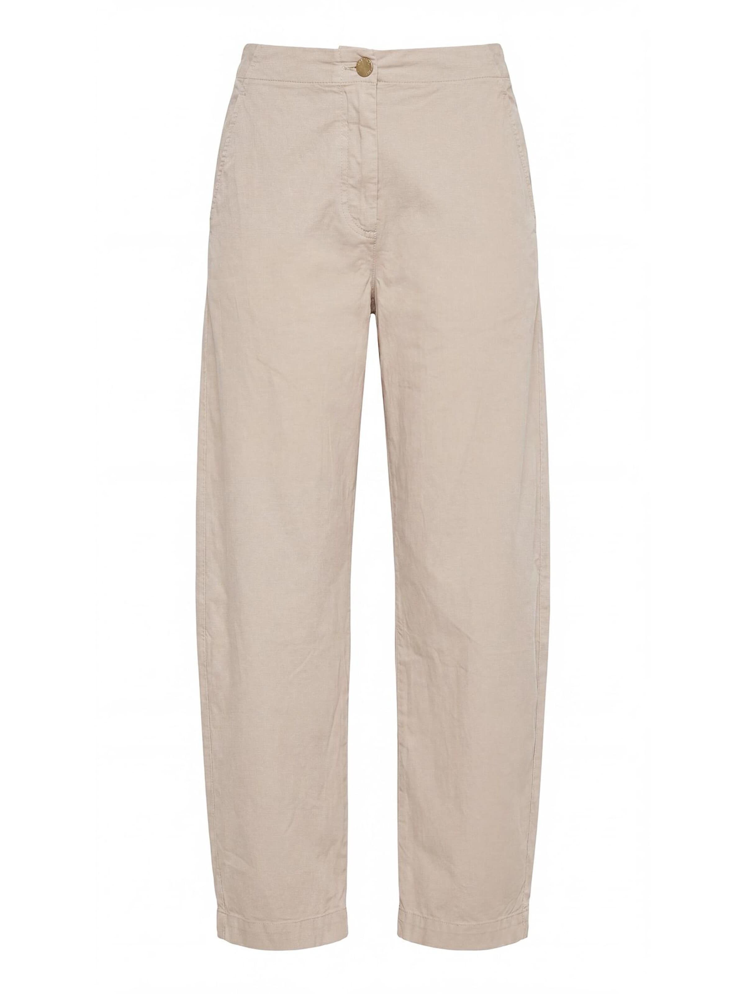 Zhrill Tapered Pants 'ZHDAIJA' in Beige: front